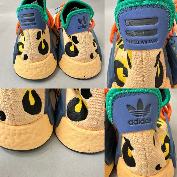 adidas x Pharrell Hu NMD Sneakers in Animal‎ Print Amber Mens US Size 9 - Picture 15 of 16